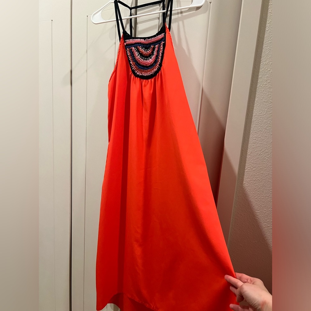 Orange summer dress